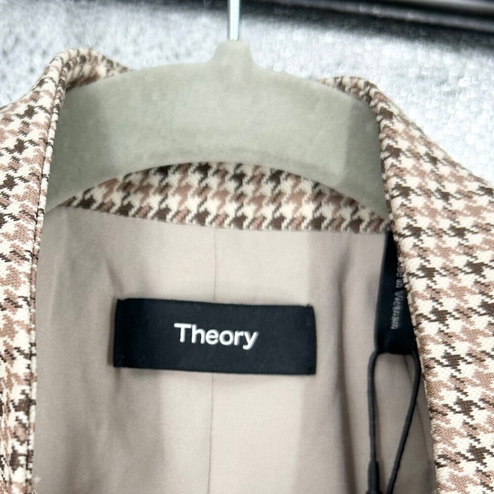 NWT Theory Utility Riding Jacket in Pattern Knit Multi - Picture 6 of 10